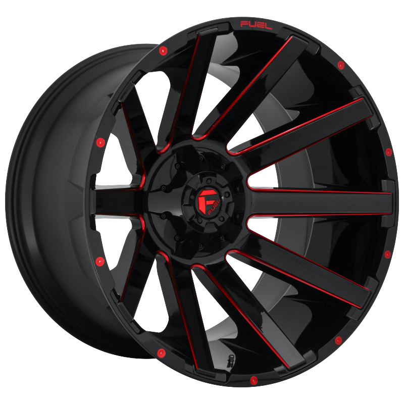 FUEL Off-Road D643 CONTRA GLOSS BLACK RED TINTED CLEAR