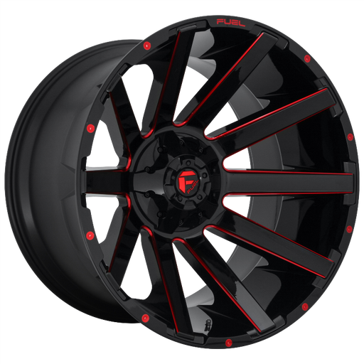 FUEL Off-Road D643 CONTRA GLOSS BLACK RED TINTED CLEAR