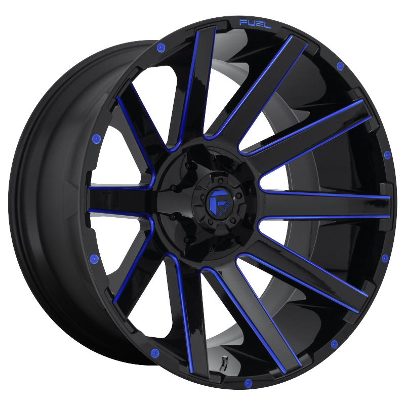 FUEL Off-Road D644 CONTRA GLOSS BLACK BLUE TINTED CLEAR