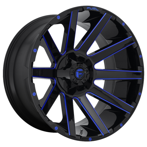 FUEL Off-Road D644 CONTRA GLOSS BLACK BLUE TINTED CLEAR