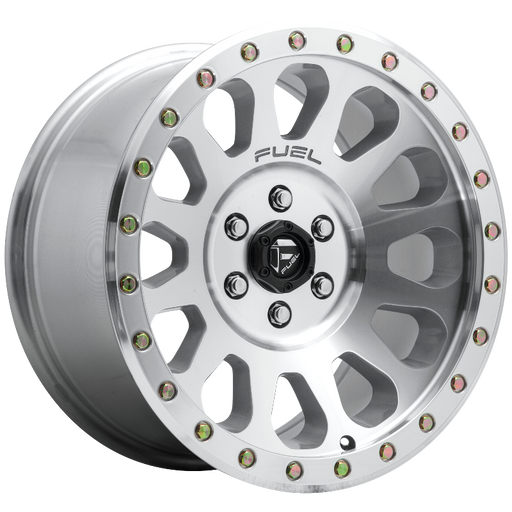 FUEL Off-Road D647 VECTOR DIAMOND CUT MACHINED WITH CLEAR COAT WITH
