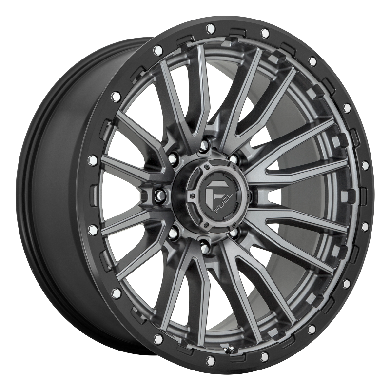 FUEL Off-Road D680 REBEL MATTE GUN METAL BLACK BEAD RING