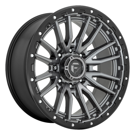 FUEL Off-Road D680 REBEL MATTE GUN METAL BLACK BEAD RING