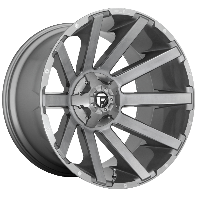FUEL Off-Road D714 CONTRA PLATINUM BRUSHED GUN METAL TINTED CLEAR