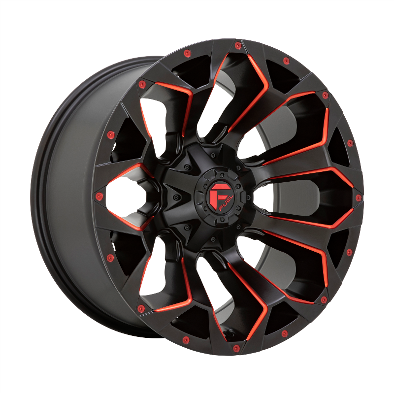 FUEL Off-Road D787 ASSAULT Matte Black Red Milled