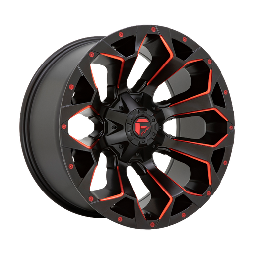 FUEL Off-Road D787 ASSAULT Matte Black Red Milled