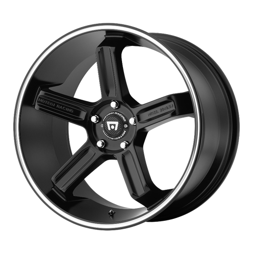 MOTEGI MR122 Satin Black W/ Machined Stripe