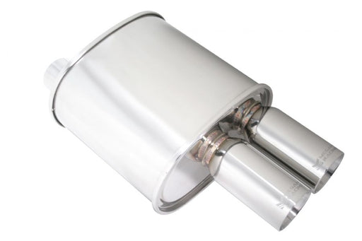 Universal Exhaust F-RT Dual Tip Muffler - MR-MU-FRT-2