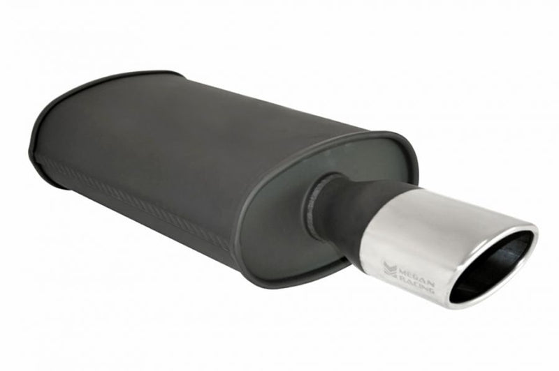 Universal Exhaust O-ST Muffler Black (Single Oval Tip) - MR-MU-OST-B