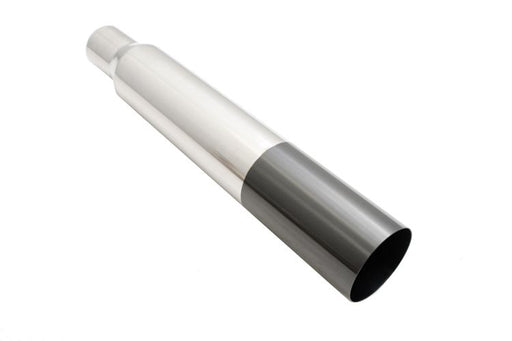 Universal 3" to 4" VIP Exhaust Tips "Blast Pipes" Style - Single - Straight - Black Chrome Tip - MR-UT-S4-BC