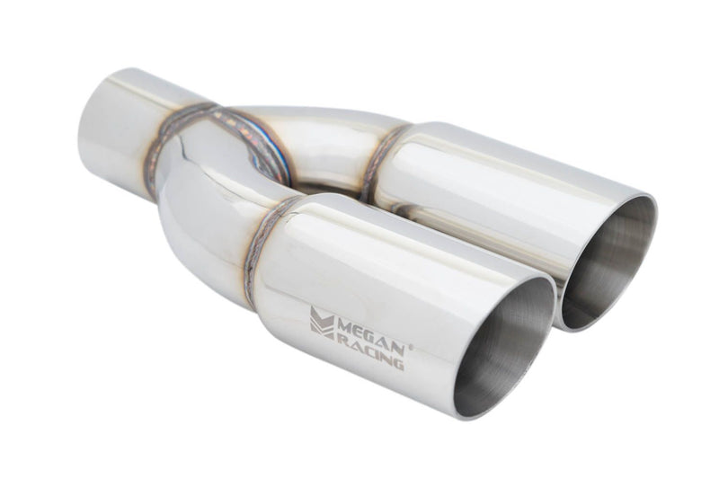 Universal Twin Stainless Roll 3" Tips - Passenger Side