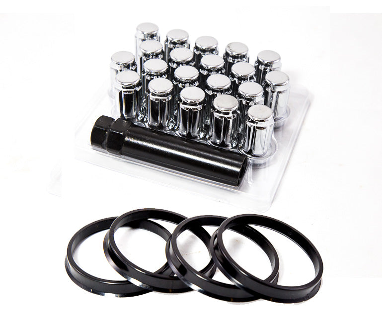 Wheel INSTALL KIT (Complete set of Lug nuts/Bolts & Hub Rings)