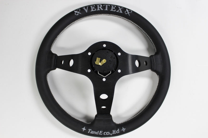 VERTEX CHECKER STEERING WHEEL 330MM DEEP DISH