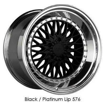 XXR 576 Black / Platinum Lip